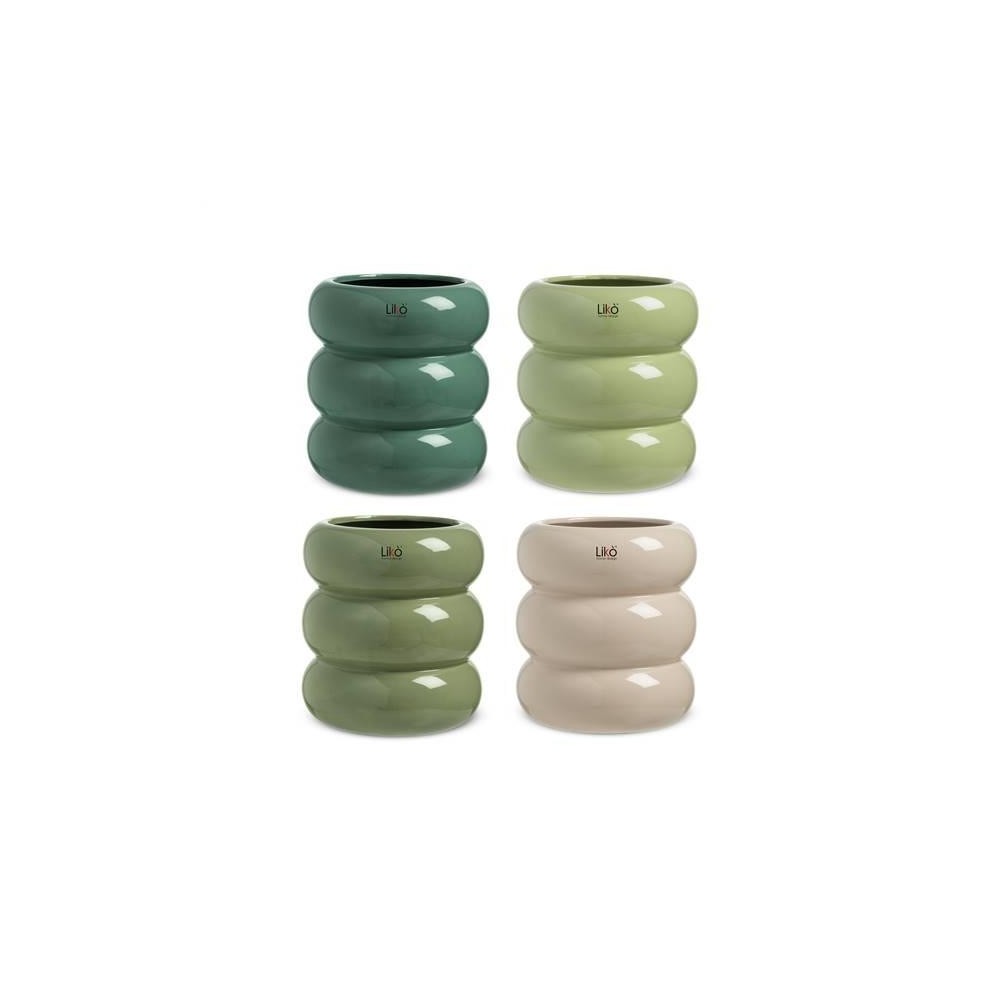 VASO JADE D. 16 H 18 - MIXED GREEN